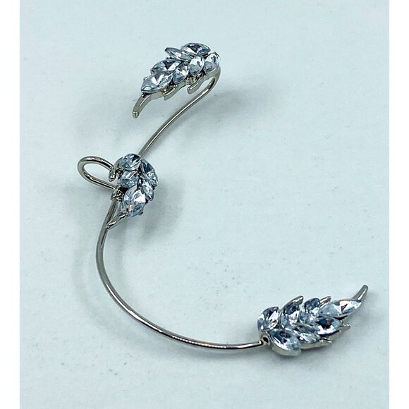 Left Ear Cubic Zirconia Climber Ear Cuff Crawler NWT - Picture 2 of 5